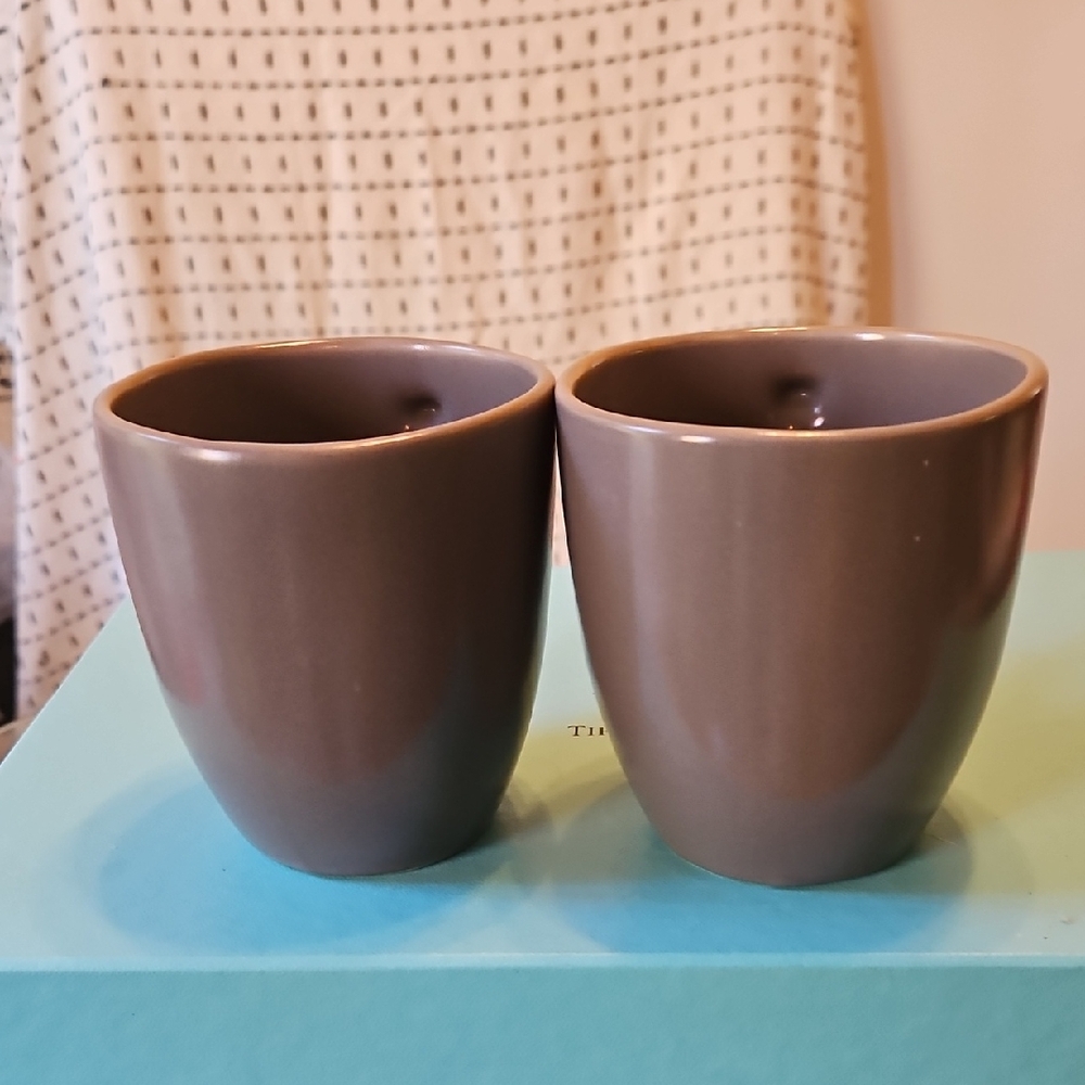 LAST CALL: ALL SALES PERM END 12/30 West Elm Set of Two Brown Stoneware Mugs